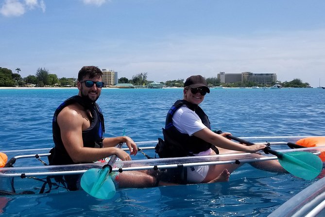Carlisle Bay Clear Kayak Shipwreck Tour - Looking for green and hawksbill turtles