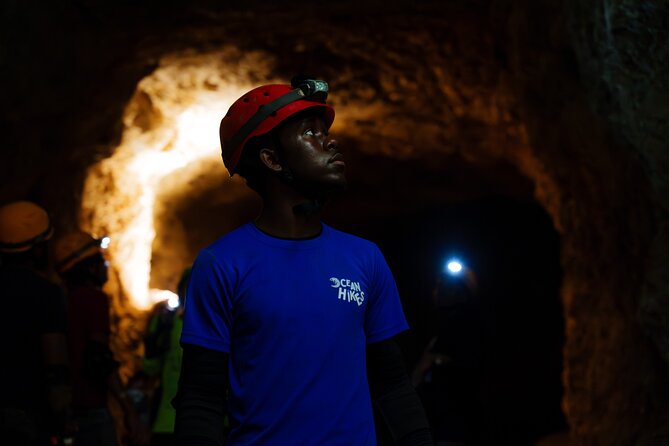 Caving Exploration Adventure at Harrison's Cave by Chukka - Walking through Explorers Pool