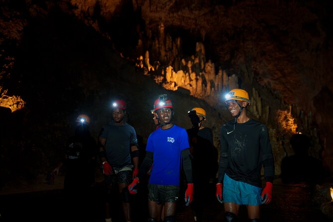 Caving Exploration Adventure at Harrison's Cave by Chukka - Crawling through the inner chambers