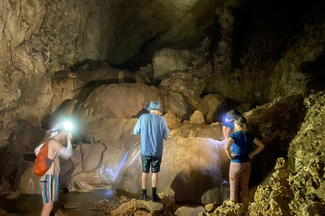 Cole's Cave Spelunking Adventure - The main hall, waterfalls, and clear pools