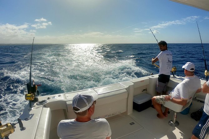 Fishing Trips in Barbados onboard Nauti Dreams Luxury Charters - Fishing for mahi mahi, wahoo, and tuna