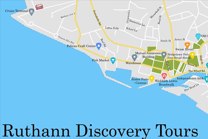 Historic Walking Tour of Bridgetown Barbados - National Heroes Square and Lord Nelson