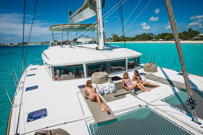 Luxury Catamaran, Snorkel and Dining Experience Barbados - Sailing Barbados from a Lagoon 500 catamaran