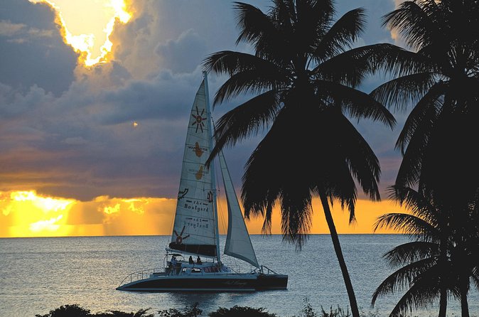 Sunset Catamaran and Snorkeling Cruise At Carlisle Bay - Crew service and the mood on board