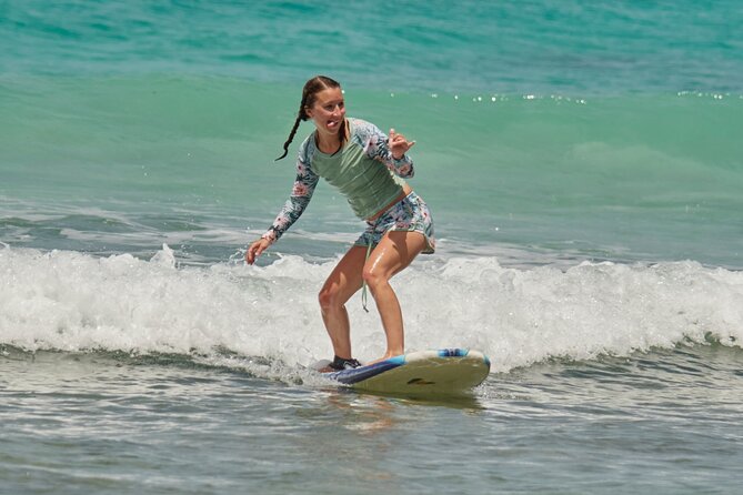 Surf lesson adventure! - Into the water with an instructor close by